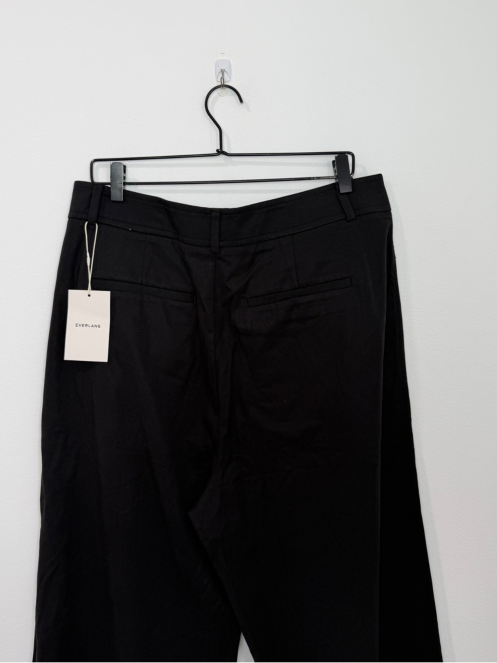 Everlane The Way-High Drape Pant Black Pleated NWT Size 14 Short - Picture 7 of 10